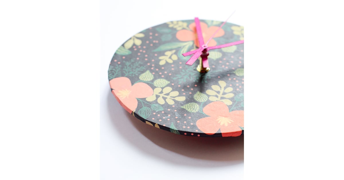 Wrapping Paper Clock Cool Upcycling Projects to Try in 2023 POPSUGAR Smart Living Photo 77