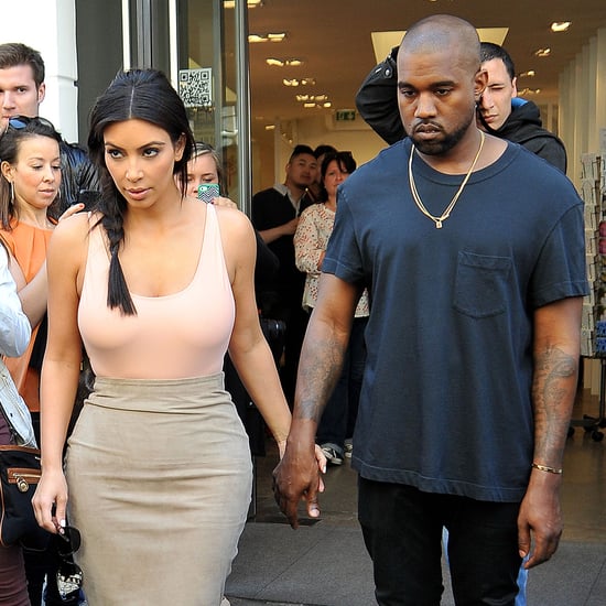 Kim Kardashian and Kanye West in Paris Before Wedding