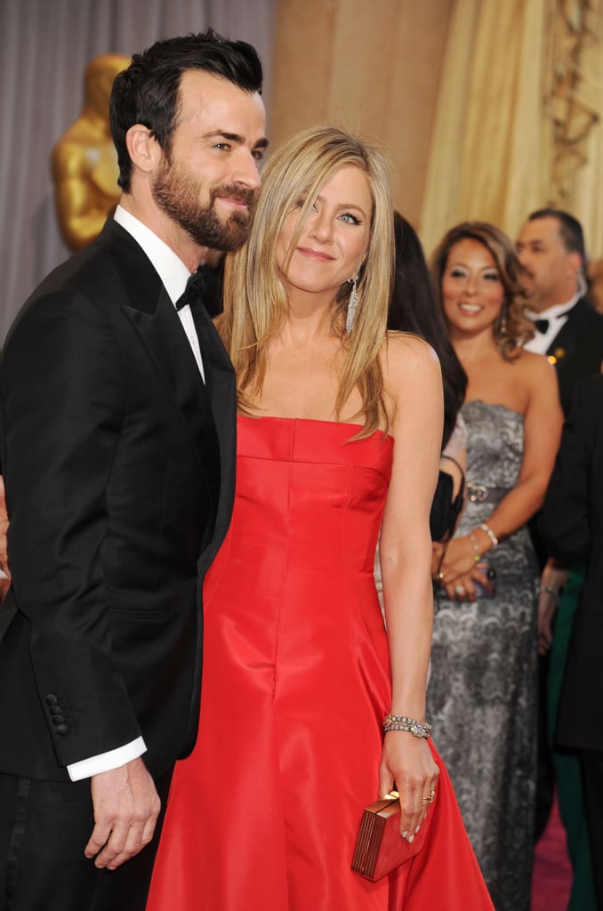 Justin Theroux's Instagram of Jennifer Aniston's Dress