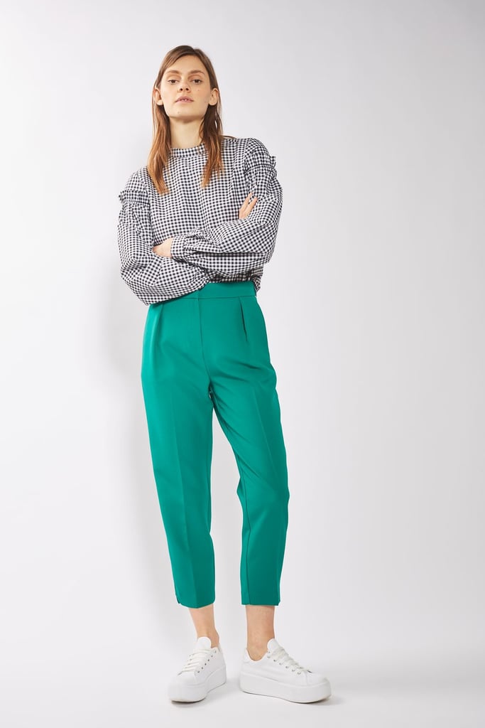 If it's chilly where you live, you'll want to go with a pair of pants from Topshop ($75) instead of a dress.