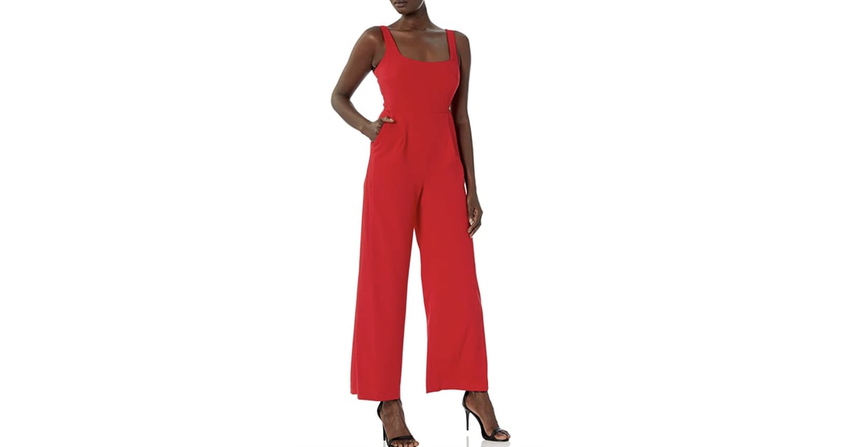 For a Passionate Pop of Red: Calvin Klein Square-Neck Jumpsuit | Our Summer  Plans Include Living in These Comfy and Stylish Amazon Jumpsuits. You? |  POPSUGAR Fashion Photo 10