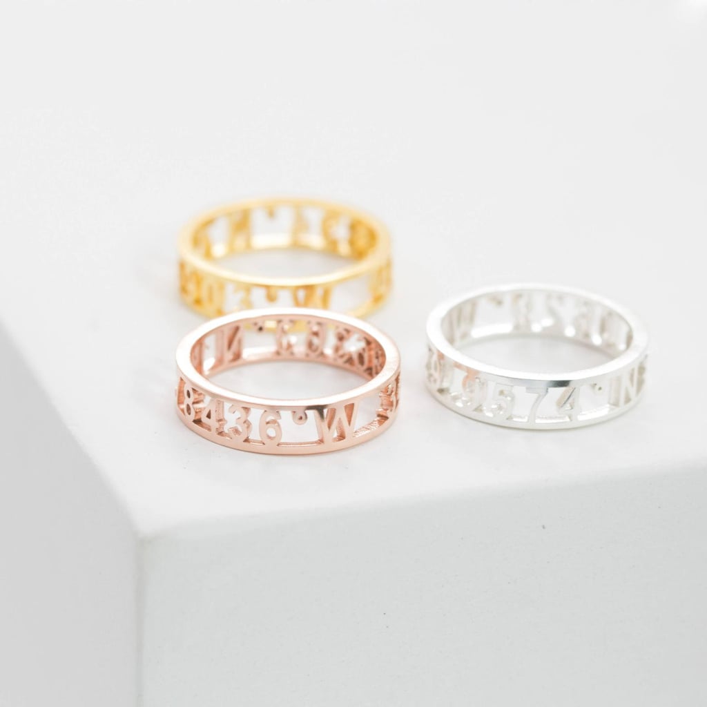 A Unique Way to Personalize: Caitlyn Minimalist Coordinates Ring