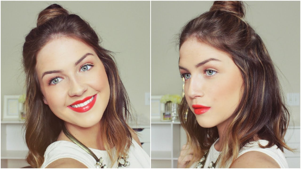 Half Up Half Down Hair Tutorials Popsugar Beauty