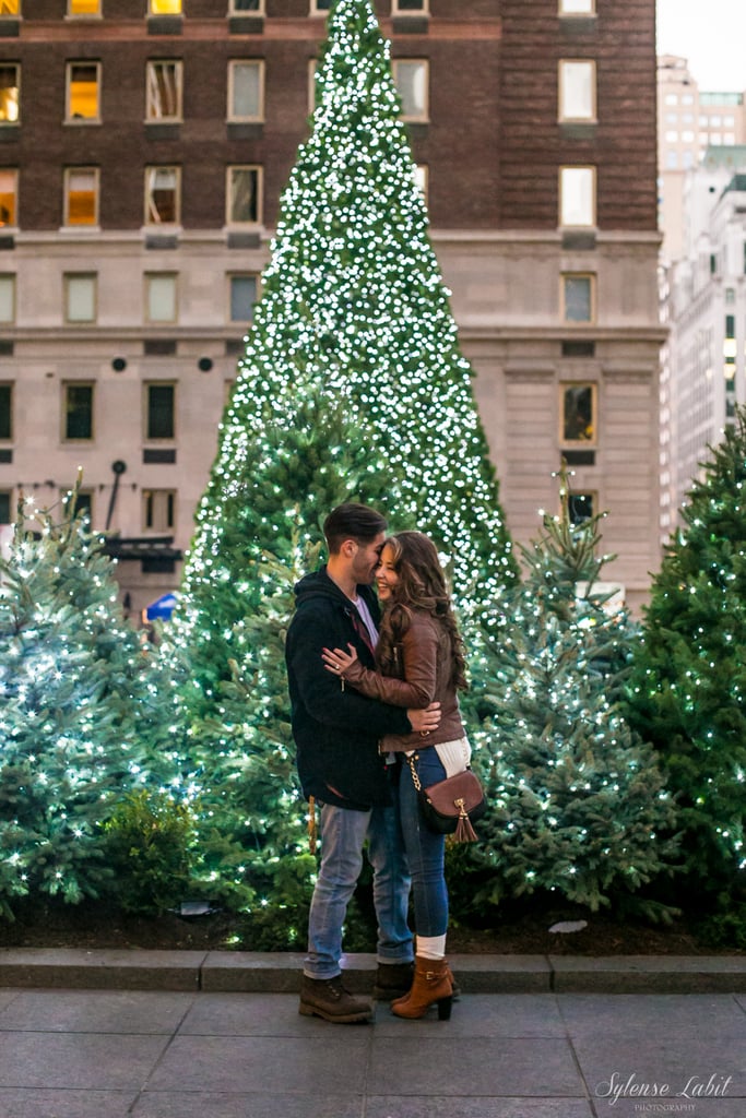 Christmas Engagement Photos in New York