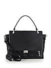 Elizabeth and James's Charlie Smooth Leather and Crocodile-Embossed Leather