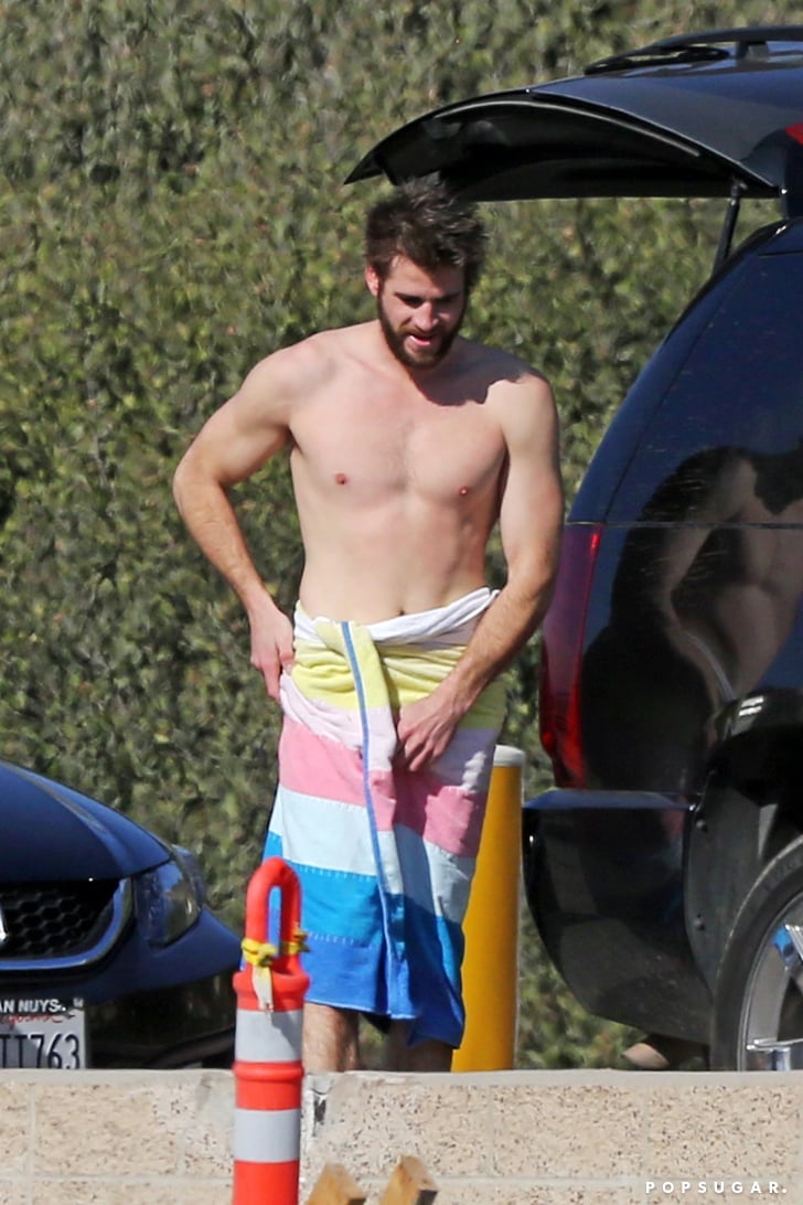 Shirtless Liam Hemsworth Pictures Popsugar Celebrity Photo