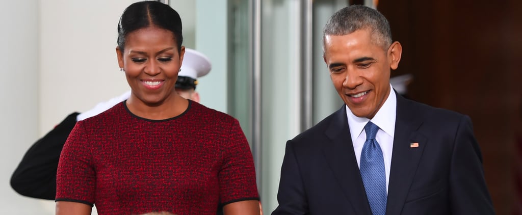 Michelle Obama Red Dress at Inauguration 2017