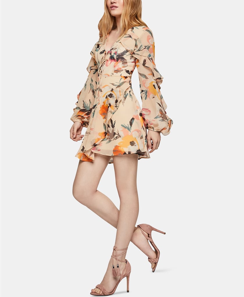 BCBGeneration Ruffled Cutout-Back Mini Dress | Dresses on Sale at Macy ...
