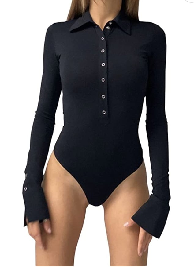 Sweaters & Tops:  Gembera Long-Sleeve Bodysuit