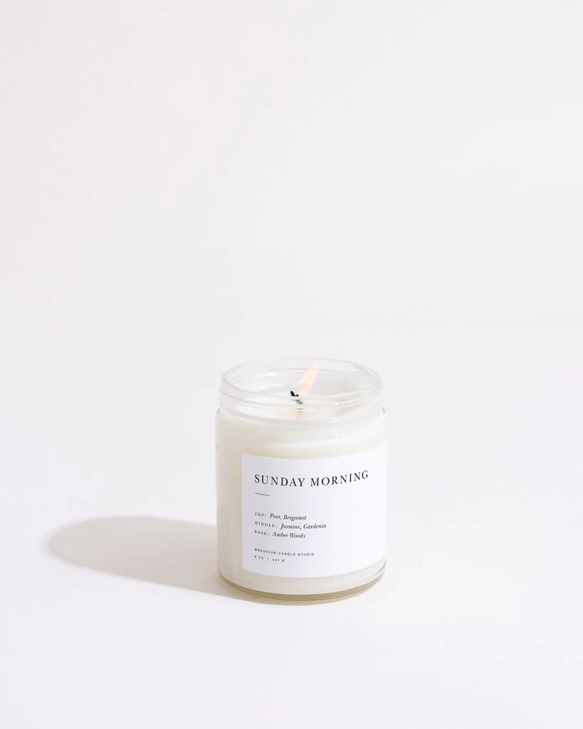 Brooklyn Candle Studio Sunday Morning Minimalist Candle My Favorite Products to Soothe PMS