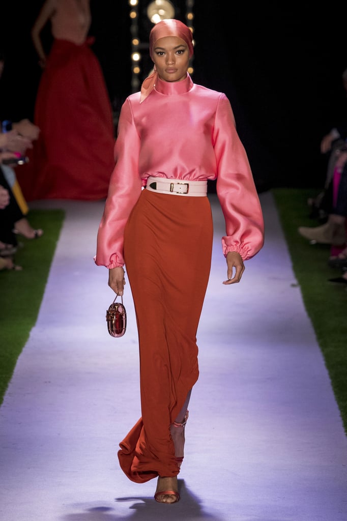 Puffy Sleeves on the Brandon Maxwell Runway at New York Fashion Week