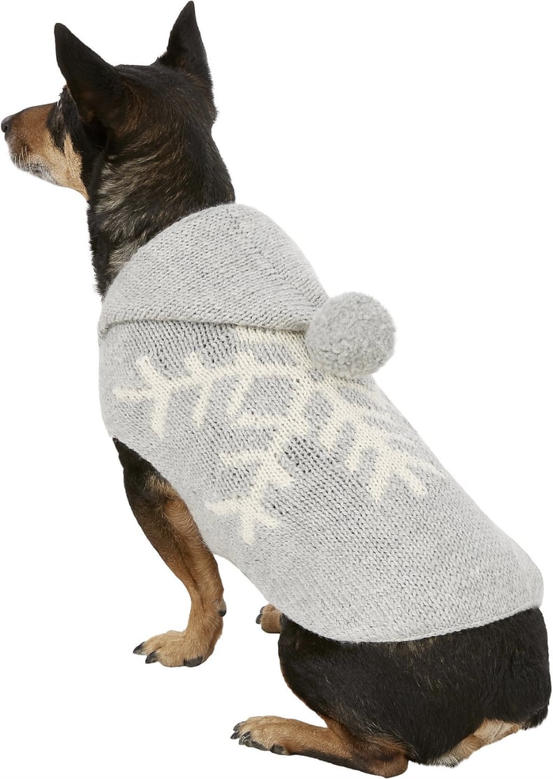Alpaca Grey Snowflake Dog Sweater