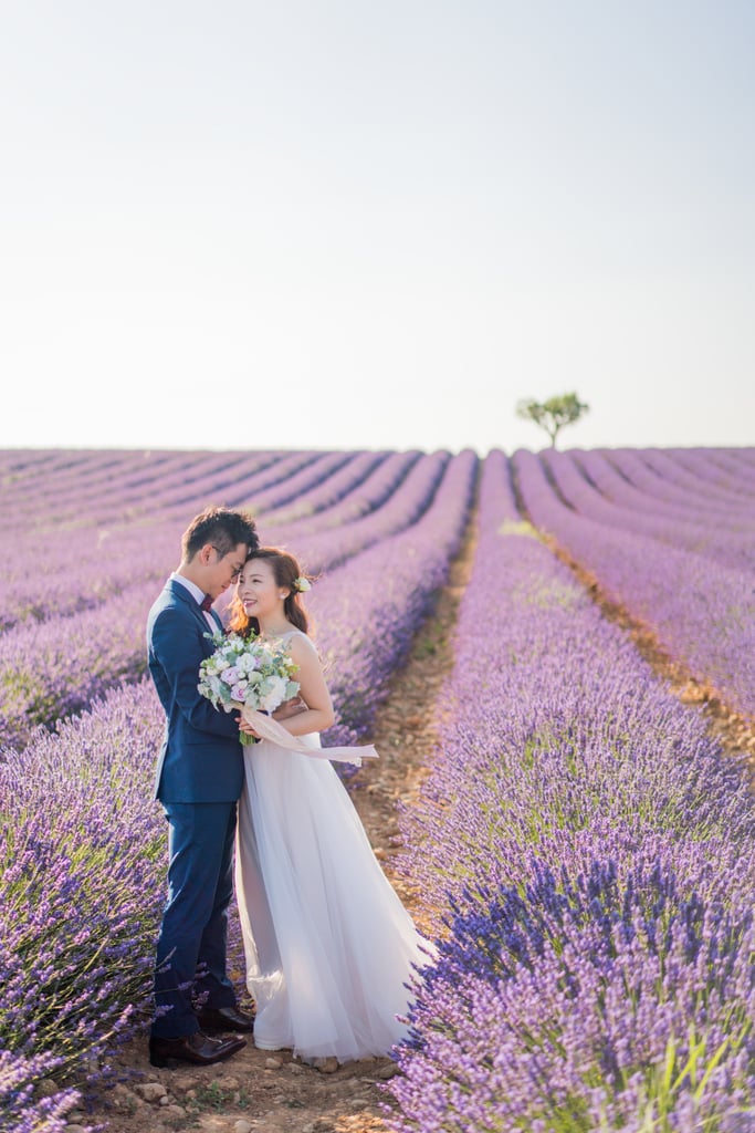 Engagement Shoot in Lavender Fields of Provence, France