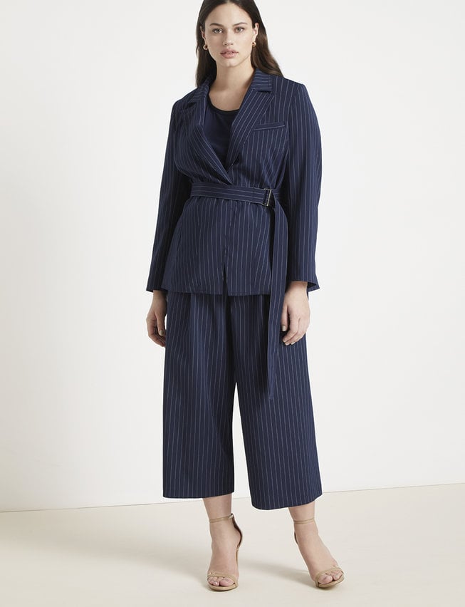 Jason Wu/ELOQUII Pinstripe Culotte Trouser
