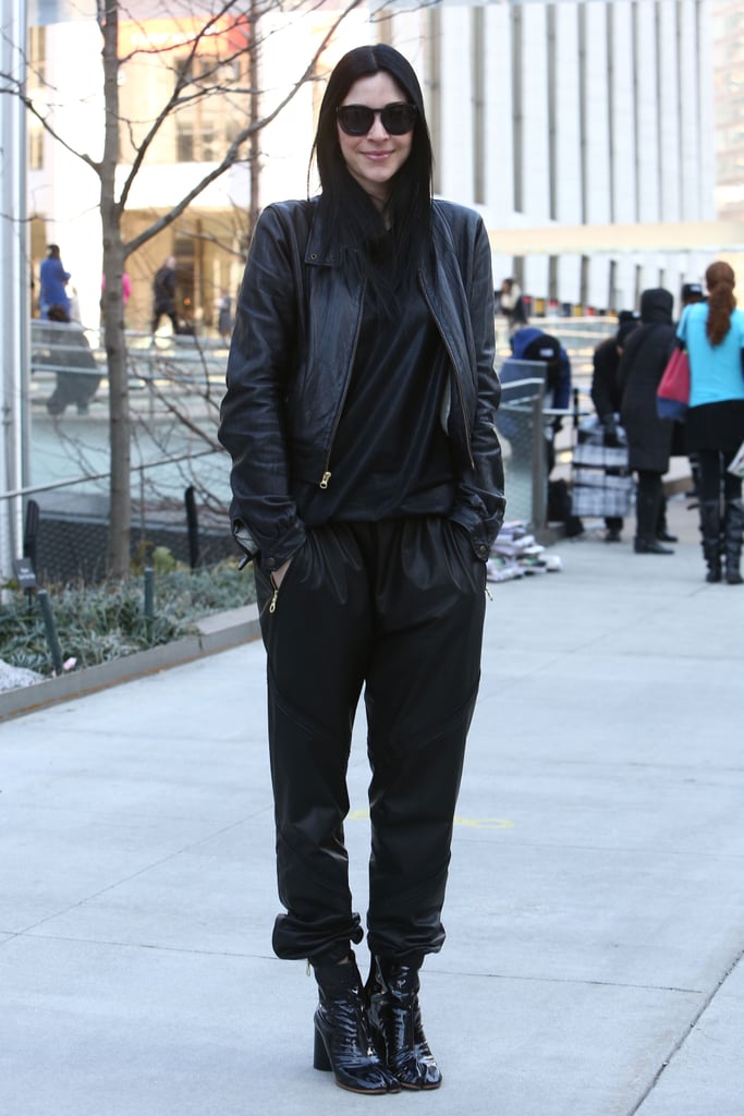 All black with ample edginess outside the tents.
All black with ample edginess outside the tents.