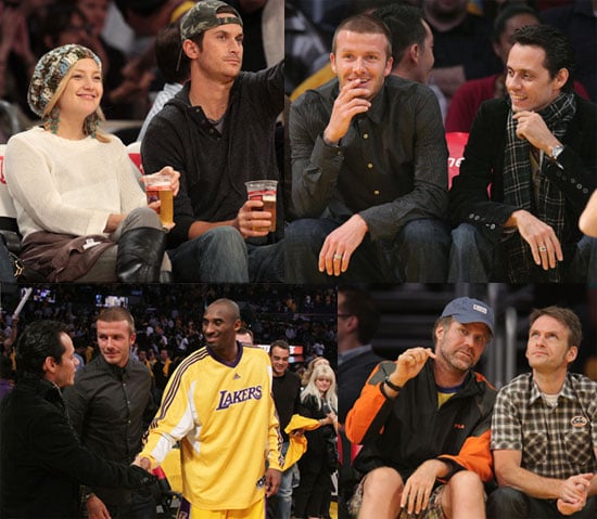 Lakers Game Kate Hudson and Dax Shepard