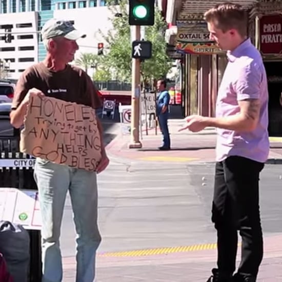 Magician Rips Up Homeless Man's Sign | Video