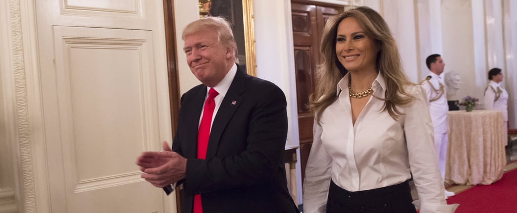 Melania Trump Wears Ralph Lauren Collection Pants