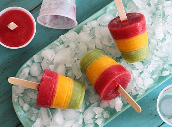 Mango, Kiwi, Raspberry Pops