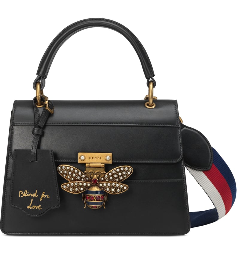 Gucci Bee Logo Embellished Bag in Black