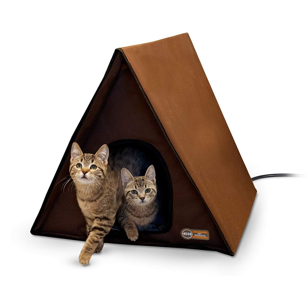 K&H Pet Products Outdoor Heated Multi-Kitty A-Frame