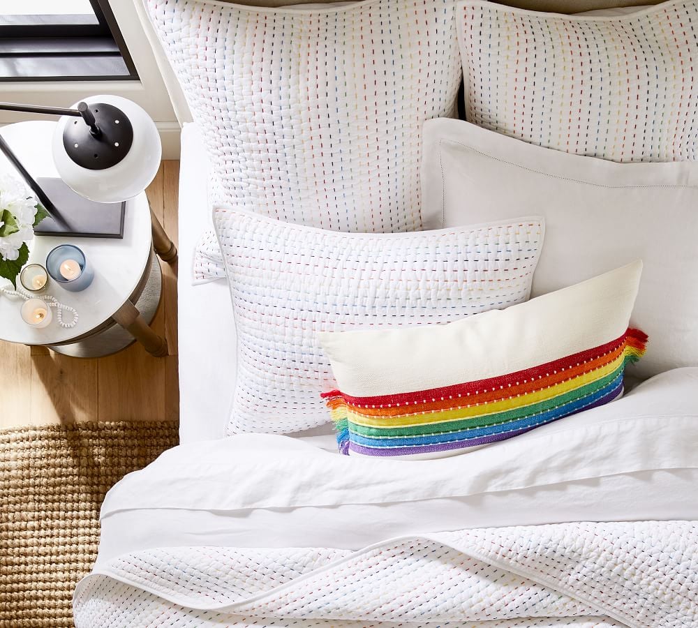 Pride Pick-Stitch Quilt and Shams