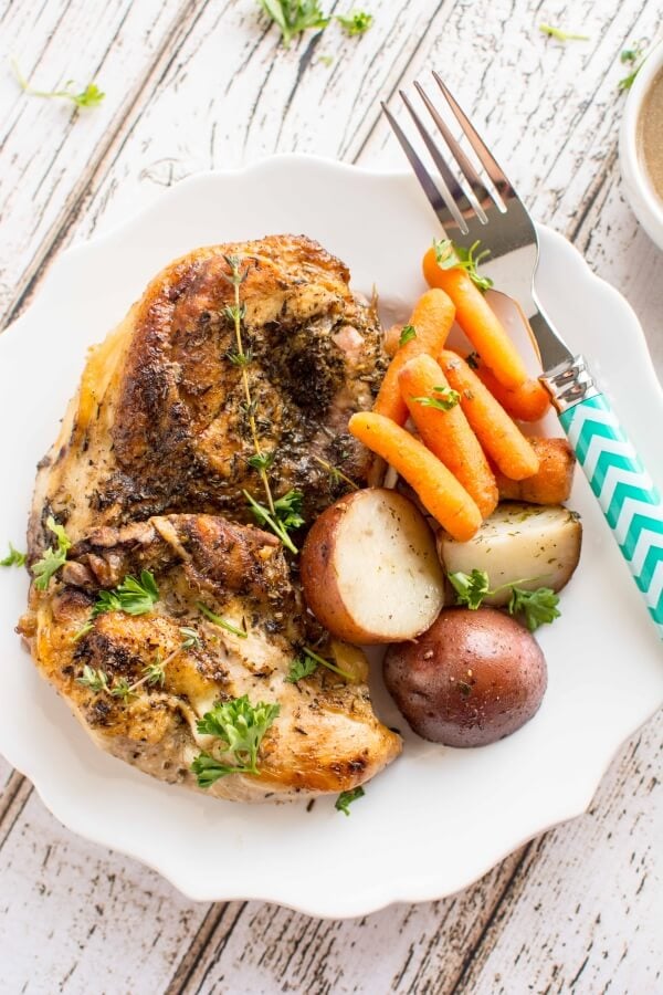 Herb Butter Chicken and Veggies
