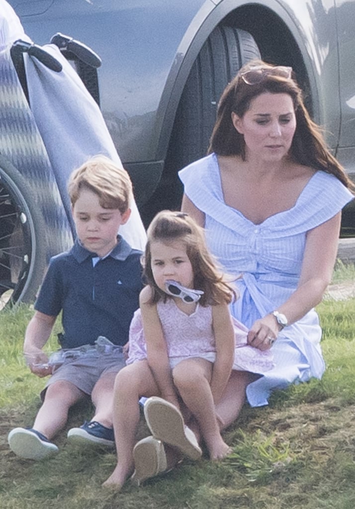 Kate Middleton Blue Dress at Polo Match 2018