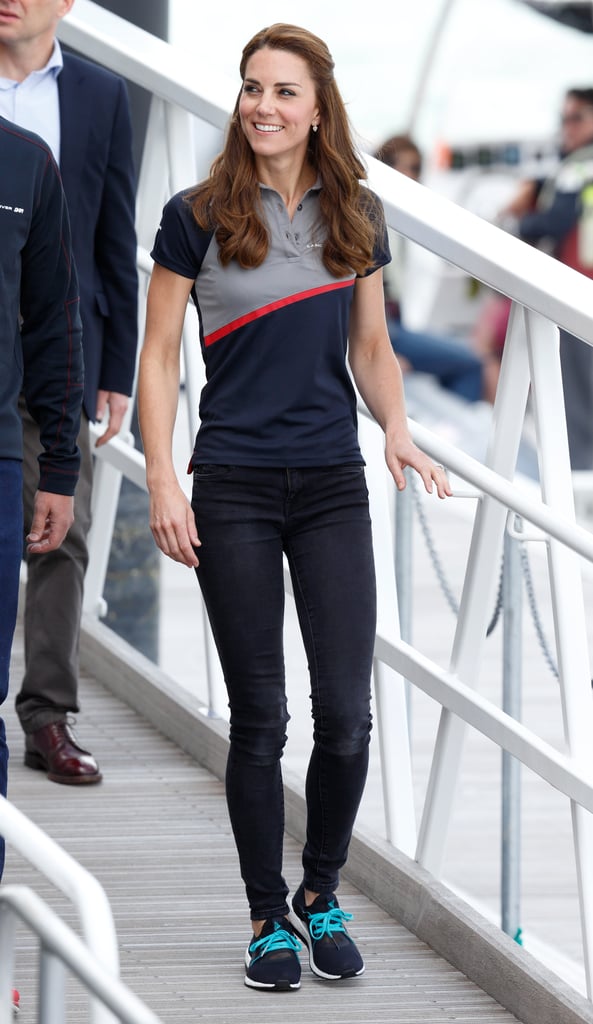 She then rewore the same pair two months later when she attended the America's Cup World Series.