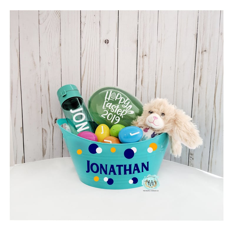 Personalized and Filled Easter Basket