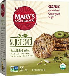Mary's Gone Crackers Super Seed Basil & Garlic