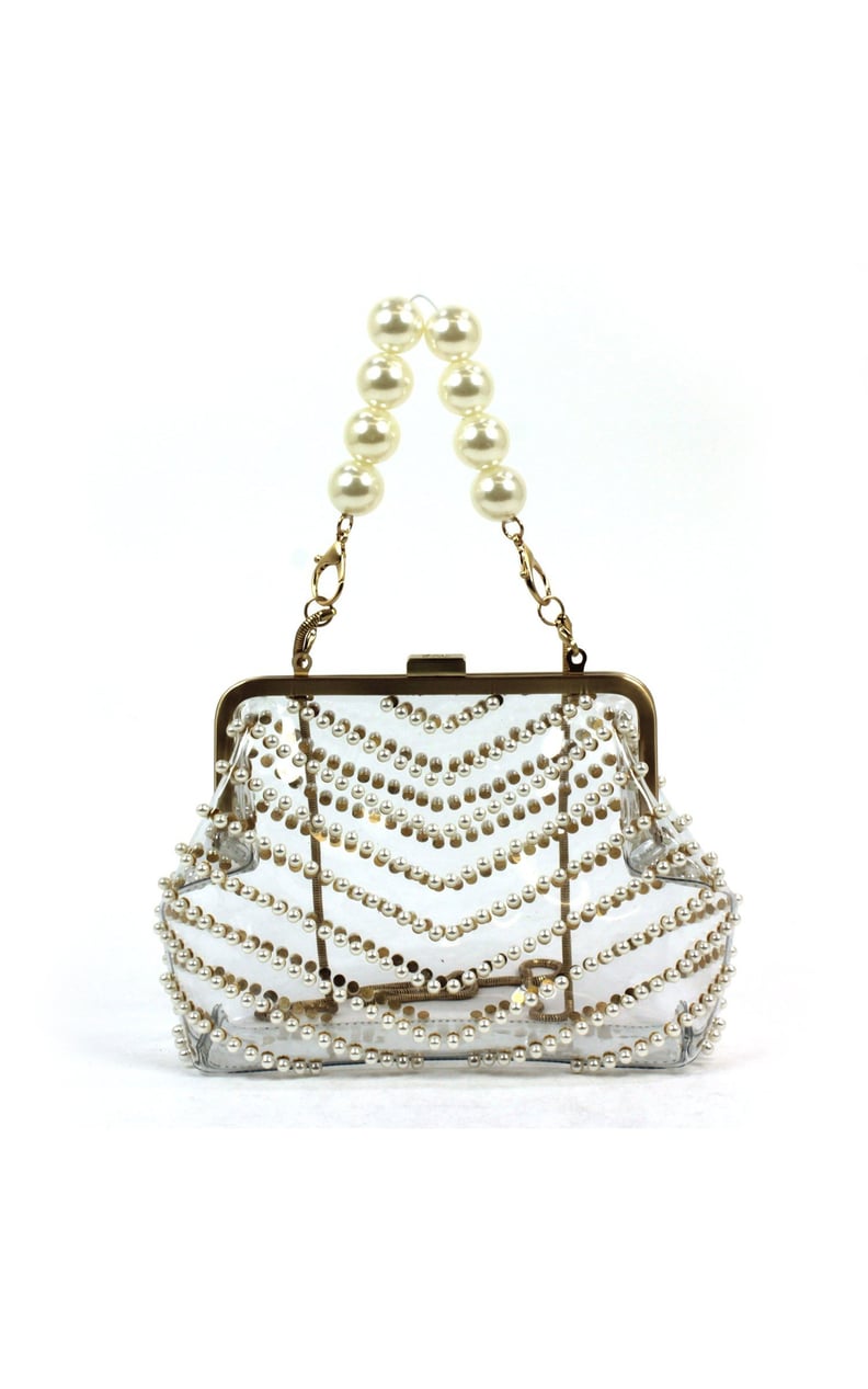 Zac Zac Posen Lacey Pearl Frame Clutch