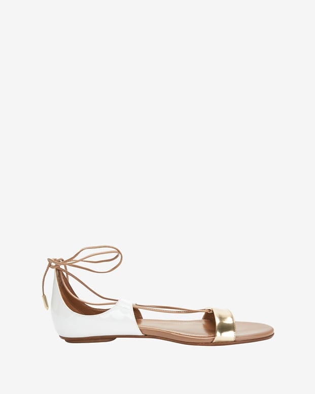 Aquazzura Lace-Up Flat Sandal