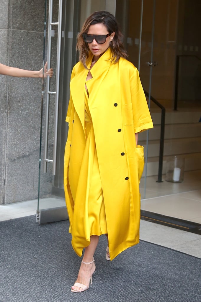 Victoria Beckham Wearing Yellow June 2016 | POPSUGAR Fashion Photo 2