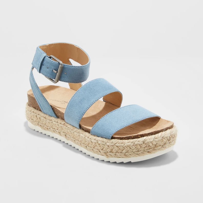 Agnes Microsuede Flatform Espadrilles