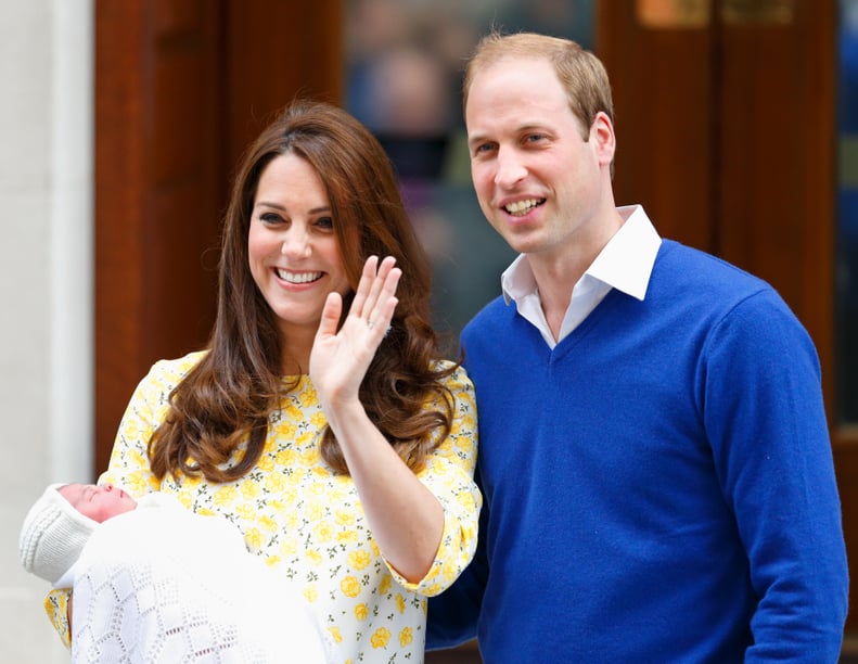 LONDON, UNITED KINGDOM - MAY 02: (EMBARGOED FOR PUBLICATION IN UK NEWSPAPERS UNTIL 48 HOURS AFTER CREATE DATE AND TIME) Catherine, Duchess of Cambridge and Prince William, Duke of Cambridge leave the Lindo Wing with their newborn daughter at St Mary's Hos