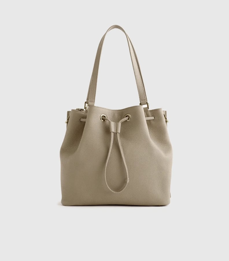 A Leather Bucket Bag