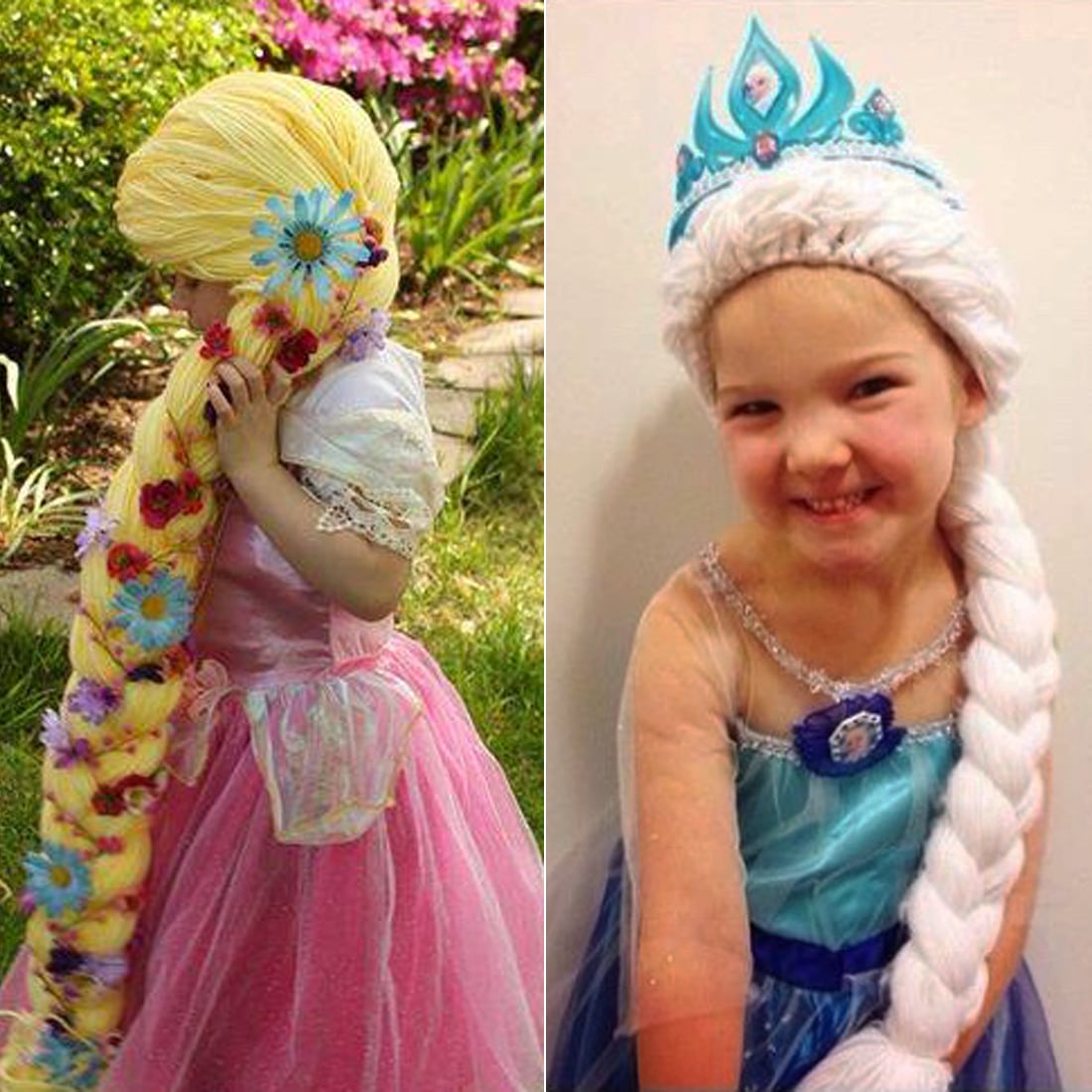 Princess yarn wigs sales for cancer patients