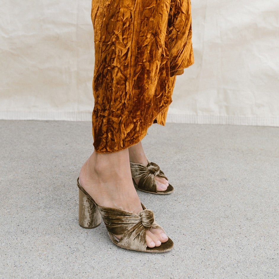 velvet shoes in summer