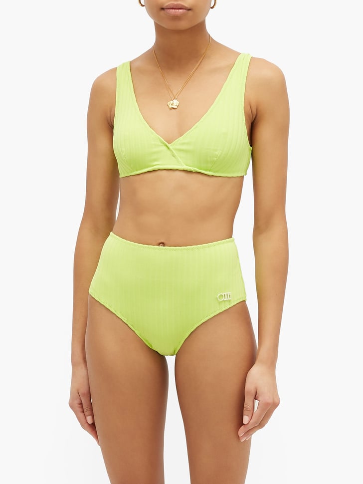 Solid & Striped The Beverly Ribbed Bikini and Bottom Lili Reinhart in