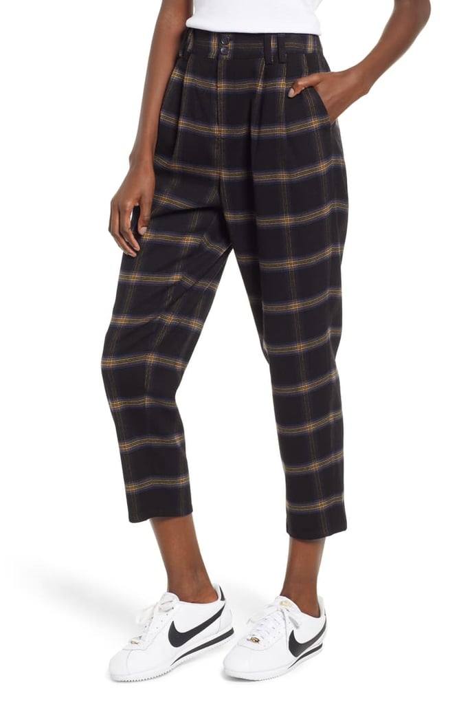 BP. x Claudia Sulewski Plaid Menswear Crop Pants