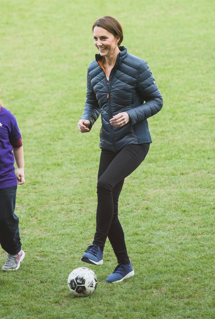 February: Kate showed off her sporty side in Belfast, Ireland.