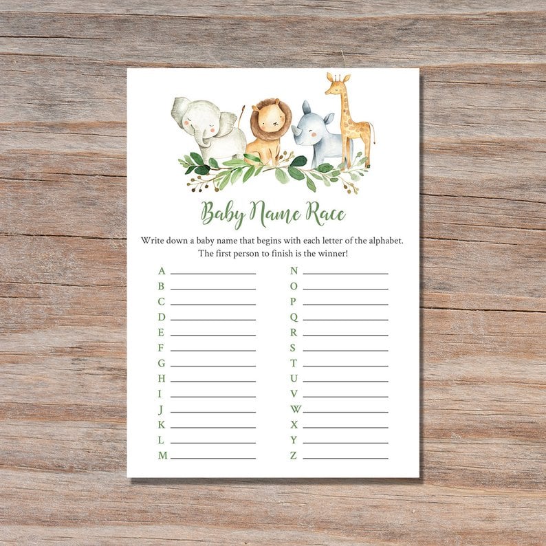 safari-name-race-printable-game-printable-baby-shower-games