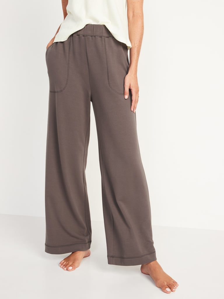 Old Navy High-Waisted Cozy-Knit Wide-Leg Pajama Pants