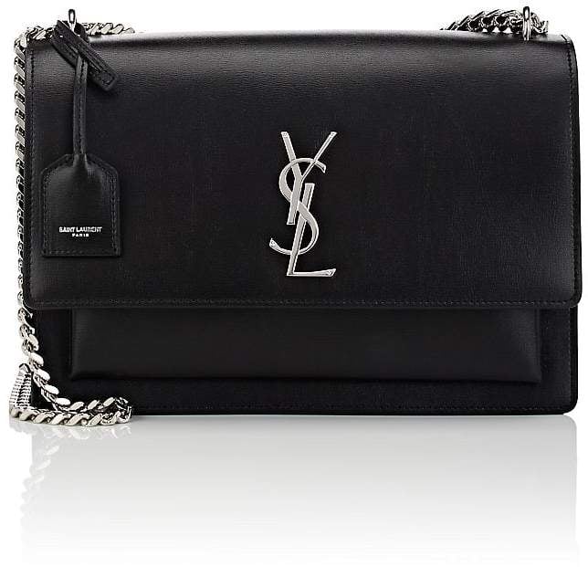 Saint Laurent Women's Monogram Sunset Large Leather Satchel