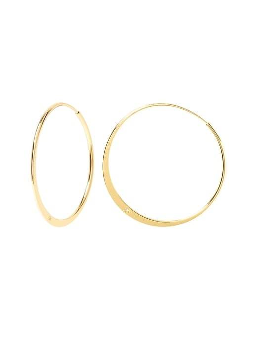 Banana Republic Basic Flat Hoop Earrings