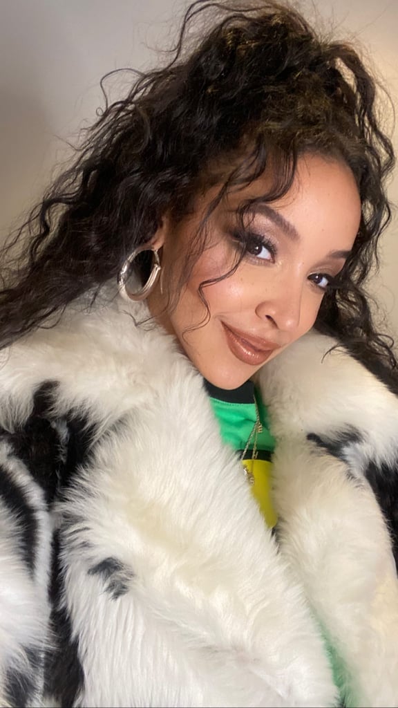 Tinashe Wears Wild Platform Boots Courtside at Knicks Game