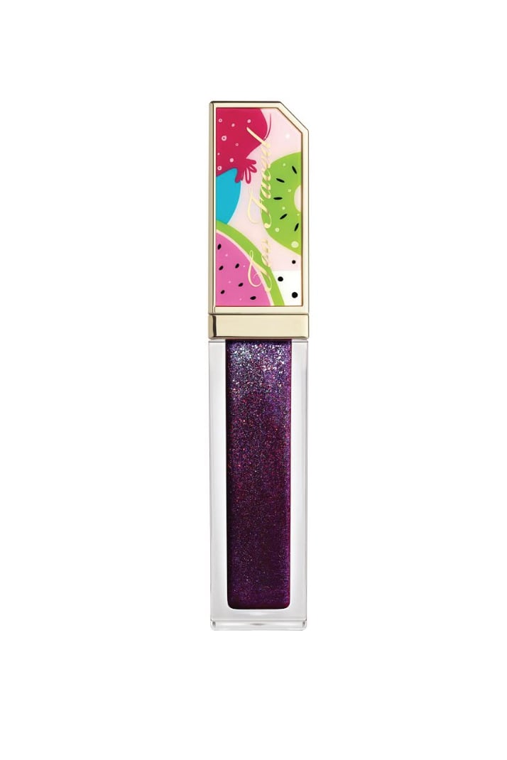 Too Faced Juicy Fruits Comfort Lip Glaze in Who Gives a Fig
