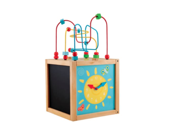 Early Learning Centre Giant Wooden Activity Cube Consider This