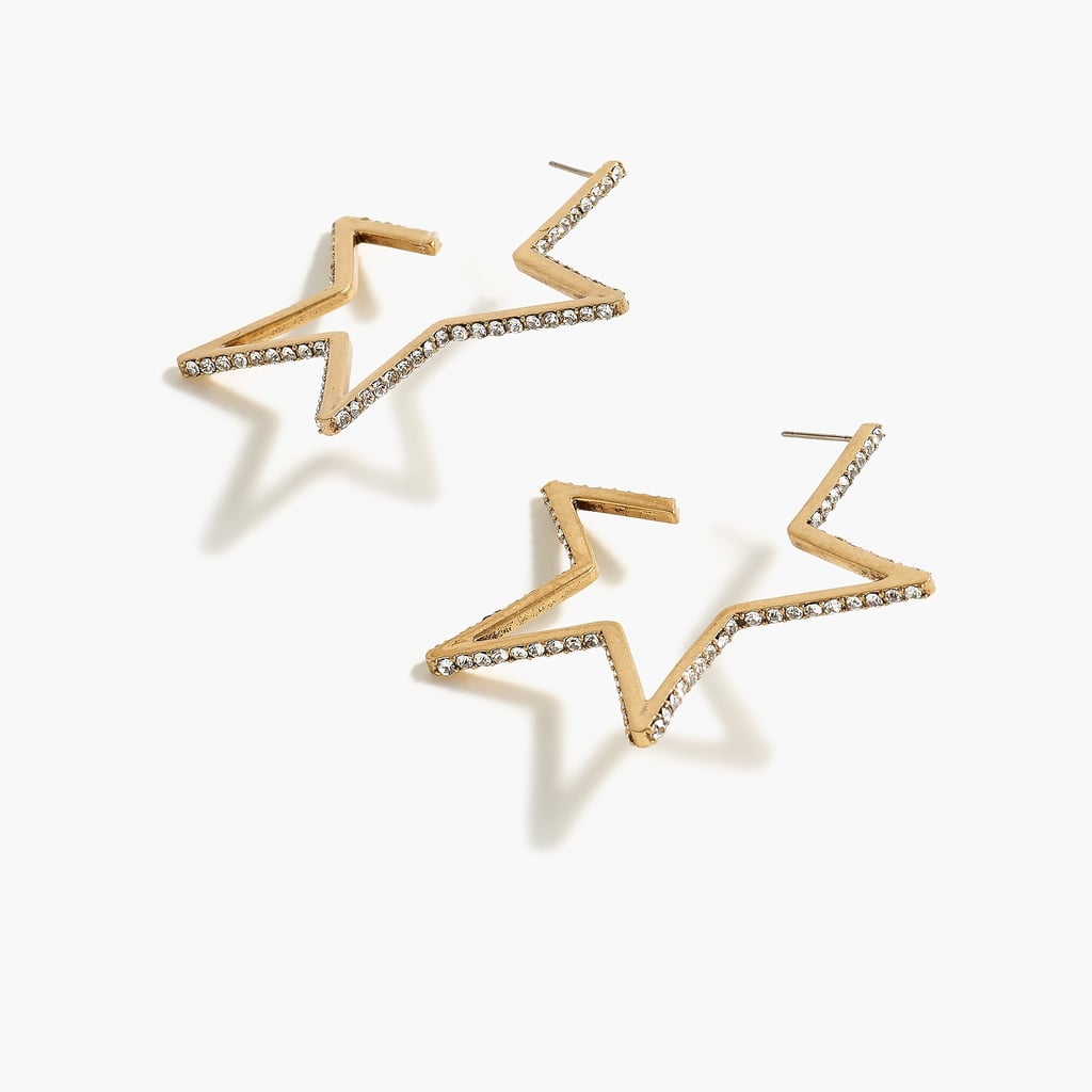 Star Outline Pavé Earrings